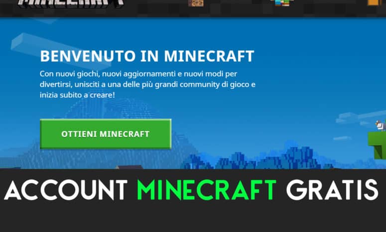Metodi Gratis per Ottenere account Minecraft nel 2020