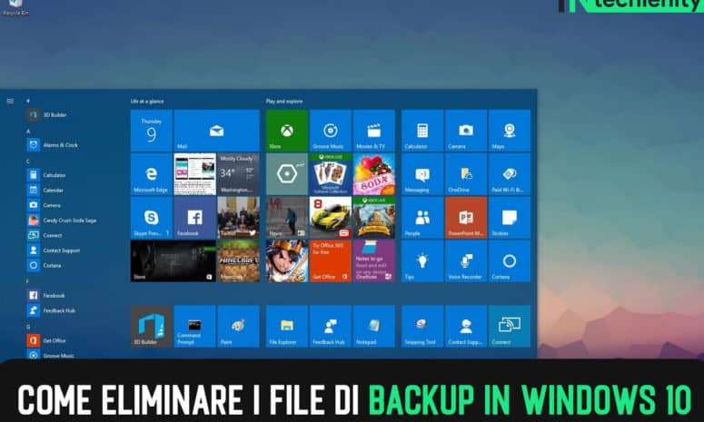 Come Eliminare i File di Backup in Windows 10