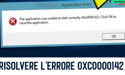 Come Risolvere L'Errore Di Applicazione 0xc0000142?
