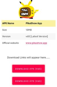 App Pikashow