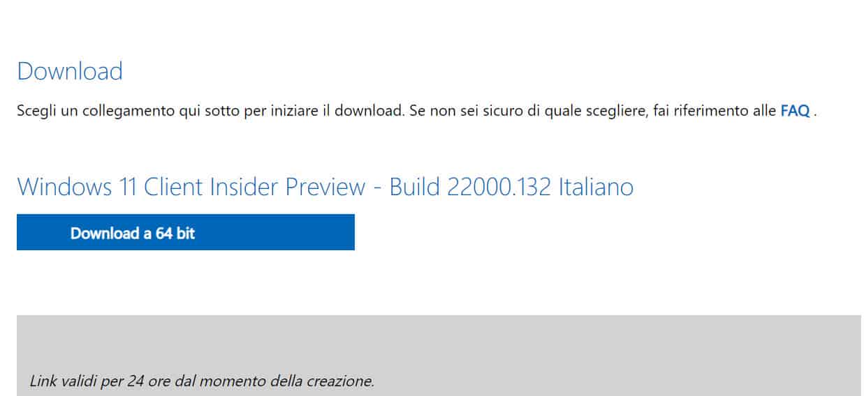Download  Windows 11 Italiano Gratis