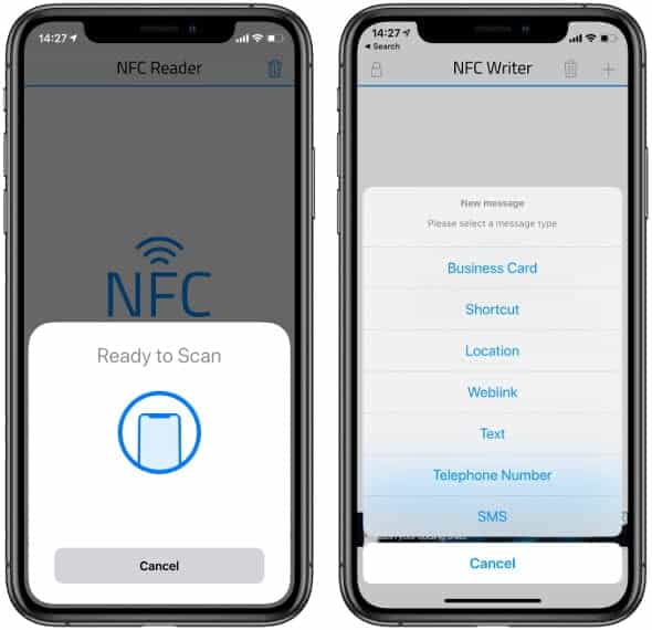 Attivare NFC Tag Lettore iOS 15
