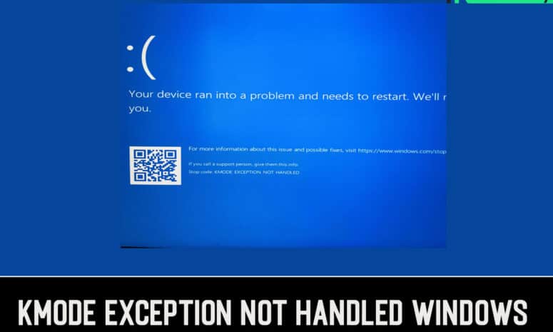 KMODE EXCEPTION NOT HANDLED Errore Schermata Blu Windows 11