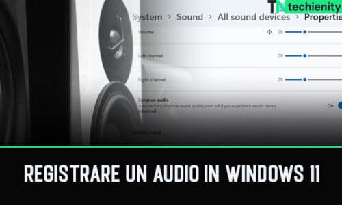 Come Registrare un Audio in Windows 11