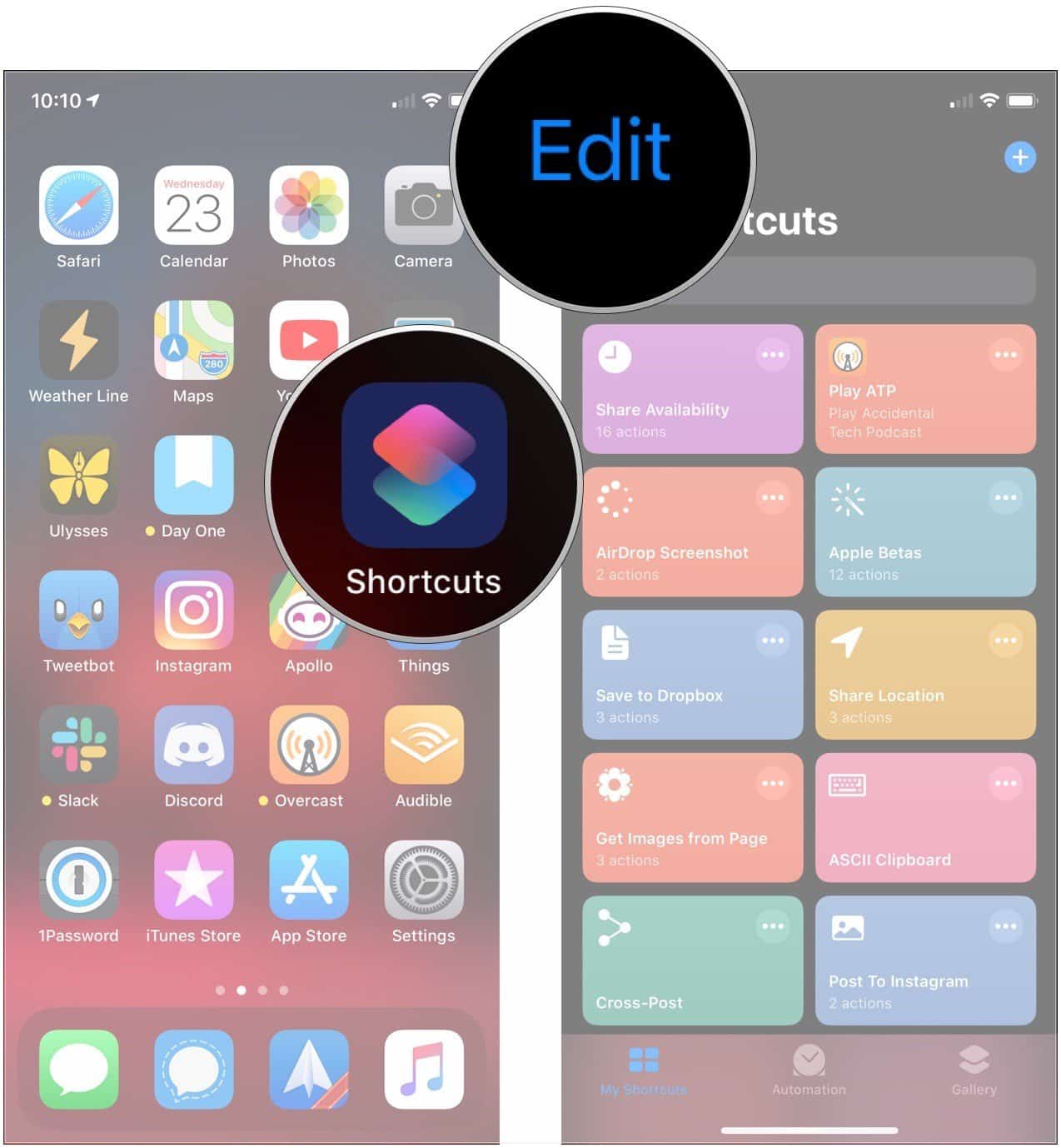 Remove Shortcuts from your iPhone